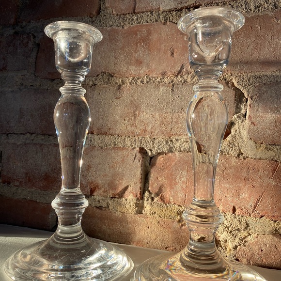 Tiffany & Co. Accents Tiffany Co Glass Candlestick Holders Poshmark